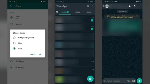 Intip Tampilan dan Cara Aktifkan Dark Mode WhatsApp