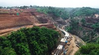 Pembangunan bendungan Sukamahi maupun Ciawi ditargetkan rampung pada akhir 2020. Istimewa/PT Wijaya Karya.