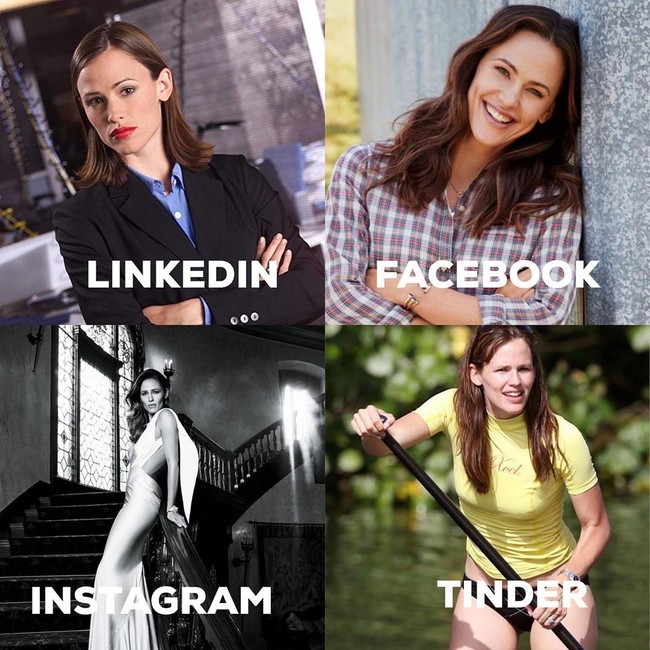 Untuk LinkedIn, tentunya kita memasang foto yang lebih formal. Tentunya wajar karena jejaring sosial profesinal tersebut berkaitan dengan karier dan pekerjaan. Foto: Instagram