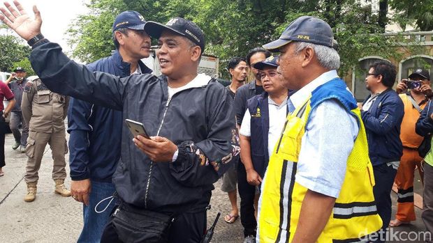 Menteri PUPR Tinjau Banjir di Underpass Timur Kemayoran