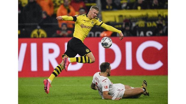 Erling Haaland tampil impresif bersama Dortmund.