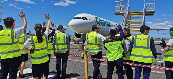 Penerbangan perdana Citilink Indonesia dari Denpasar ke Melbourne (24-25/1/2020)