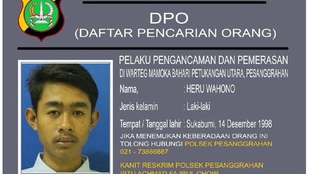 Ini Tampang Pelaku Perampokan di Warteg Jaksel Saat Ditangkap Polisi