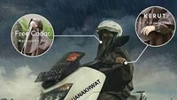 Khusus bagi kaum hawa, beberapa usaha kecil menawarkan jas hujan yang mengusung gaya pakaian muslimah. Foto: dok. Tokopedia
