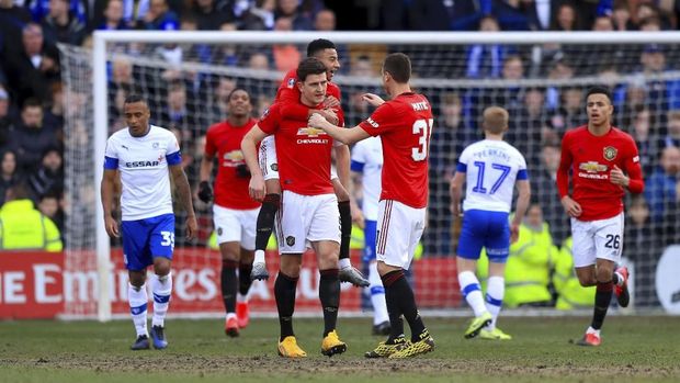 Laga antara MU vs Tranmere di Piala FA. (