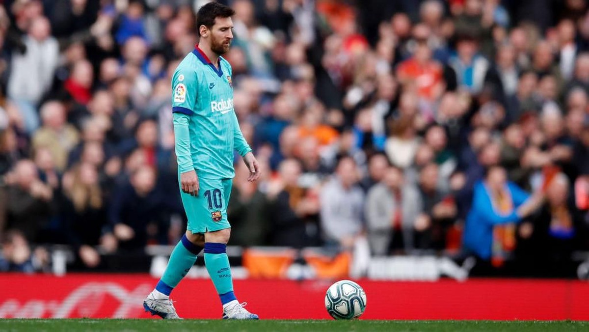Lionel Messi gagak mencetak gol meski melepas 11 tembakan saat menghadapi Valencia (Foto: Eric Alonso/Getty Image)