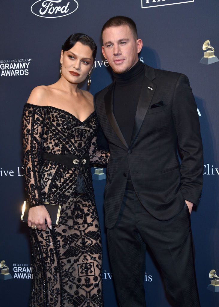 BEVERLY HILLS, CALIFORNIA - JANUARY 25: (L-R) Jessie J and Channing Tatum attend the Pre-GRAMMY Gala and GRAMMY Salute to Industry Icons Honoring Sean 