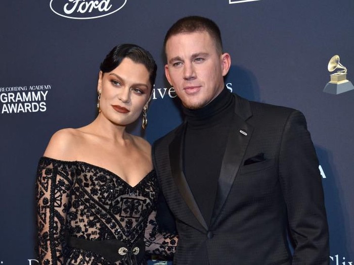 BEVERLY HILLS, CALIFORNIA - JANUARY 25: (L-R) Jessie J and Channing Tatum attend the Pre-GRAMMY Gala and GRAMMY Salute to Industry Icons Honoring Sean Diddy Combs on January 25, 2020 in Beverly Hills, California. (Photo by Gregg DeGuire/Getty Images for The Recording Academy)