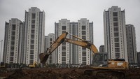 Rumah sakit Leishenshan Wuhan ini ditargetkan rampung pembangunannya pada 5 Februari 2020 mendatang. Wanghe via Getty Images.