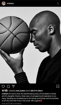Kobe Bryant Tewas Kecelakaan Helikopter, Dunia Sepakbola Ikut Berduka