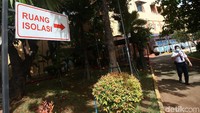 Kamar isolasi RSPI Prof Sulianti Saroso dinyatakan bebas dari penyebaran virus dan bakteri.