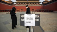 Selain Kawasan Tiananmen, objek wisata lain yang turut ditutup imbas penyebaran virus corona adalah Kota Terlarang.