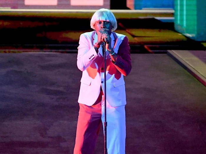 LOS ANGELES, CALIFORNIA - JANUARY 26: Tyler the Creator performs onstage during the 62nd Annual GRAMMY Awards at STAPLES Center on January 26, 2020 in Los Angeles, California. (Photo by Kevin Winter/Getty Images for The Recording Academy )