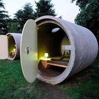 Rumah yang satu ini sepertinya memang didesain hanya untuk tempat tidur. Rumah tabung, demikianlah nama rumah dengan bagian dalam yang minimalis tersebut. Foto: dok. Senorhorst Jahnsen