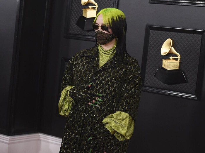 Billie Eilish arrives at the 62nd annual Grammy Awards at the Staples Center on Sunday, Jan. 26, 2020, in Los Angeles. (Photo by Jordan Strauss/Invision/AP)