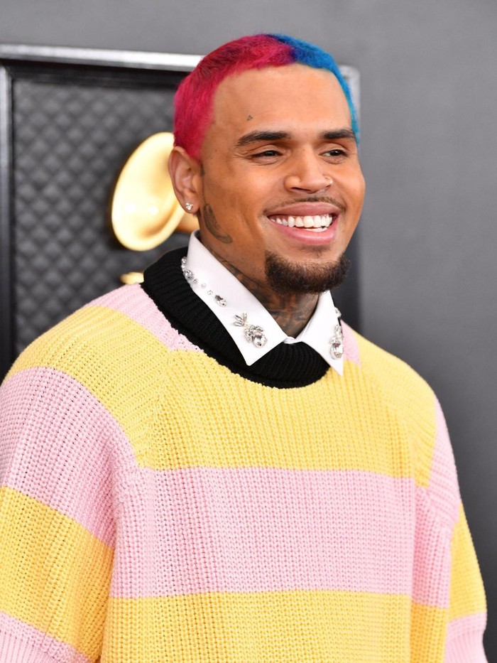 Chris Brown LOS ANGELES, CALIFORNIA - JANUARY 26: (L-R) Chris Brown and Royalty Brown attend the 62nd Annual GRAMMY Awards at Staples Center on January 26, 2020 in Los Angeles, California. (Photo by Amy Sussman/Getty Images)