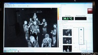 Alat pendeteksi suhu tubuh Body Thermal Scanner (BTS) disiagakan selama 24 jam.
