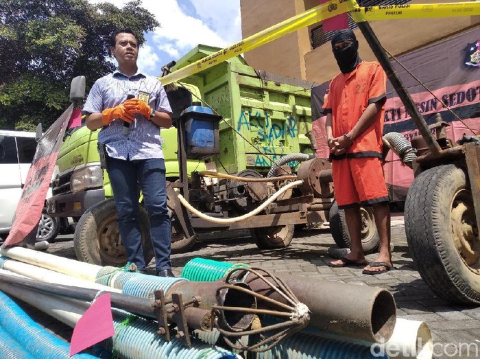 Tersangka penambangan pasir liar di Sungai Progo