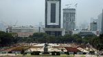 Penampakan Terkini Pengerjaan Revitalisasi Monas