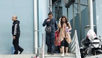Ayu Ting Ting saat ditemui di studio Trans TV, Kapten Tendean, Jakarta Selatan pada Senin (26/1). Pool/Palevi S/detikFoto.