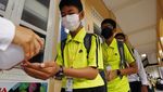 Cegah Virus Corona, Siswa Sekolah di Kamboja Pakai Masker