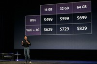 SAN FRANCISCO - JANUARY 27: Apple Inc. CEO Steve Jobs holds up the new iPad as he speaks during an Apple Special Event at Yerba Buena Center for the Arts January 27, 2010 in San Francisco, California. Apple introduced its latest creation, the iPad, a mobile tablet browsing device that is a cross between the iPhone and a MacBook laptop. (Photo by Justin Sullivan/Getty Images)