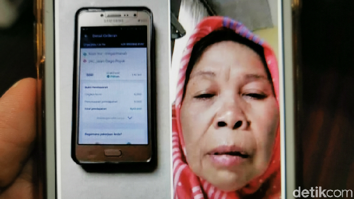 Emak driver ojol di bandung dianiaya pegawai kopi yor