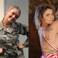 Aleen N. Johnson, mantan tentara Angkatan Udara telah mengatasi perjuangan kesehatan mental untuk menjadi model yang sukses. Setelah meninggalkan militer, ia menjadi bintang di Instagram. Foto: Instagram