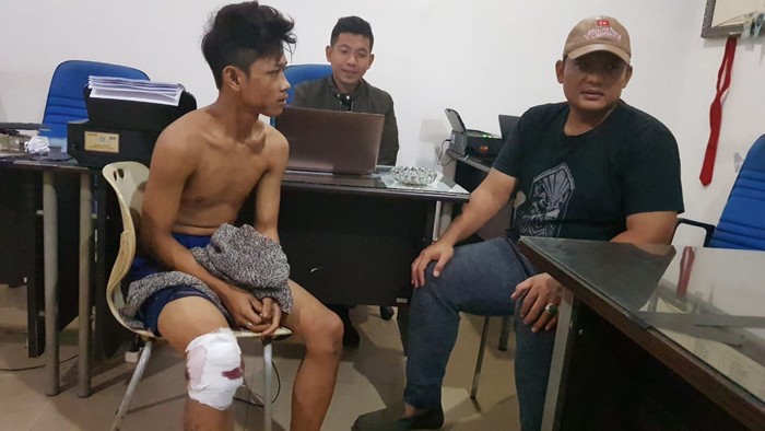 Roni, 19 tahun, pemalak sopir truk di Macan Lindungan. (Raja Adil Siregar/detikcom)