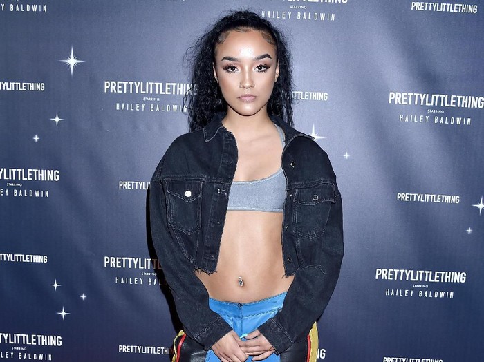 WEST HOLLYWOOD, CA - NOVEMBER 05:  Lexii Alijai arrives at PrettyLittleThing X Hailey Baldwin at Catch on November 5, 2018 in West Hollywood, California.  (Photo by Gregg DeGuire/Getty Images)
