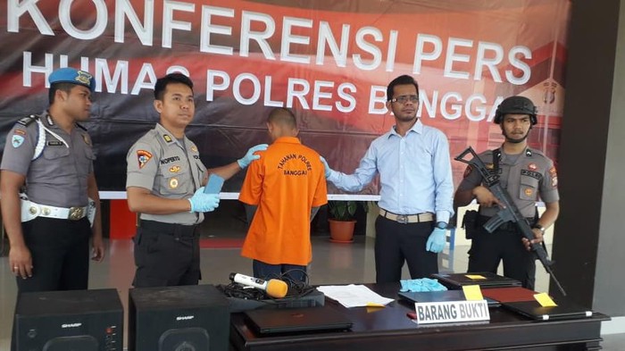 DOK. ISTIMEWA/ Polisi menangkap pelaku pembobol 21 rumah dengan obeng