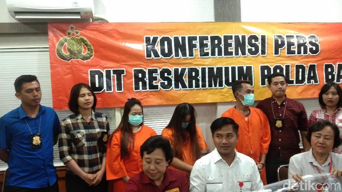 Tim detikcom/ Polda Bali dalam rilis kasus TPPO