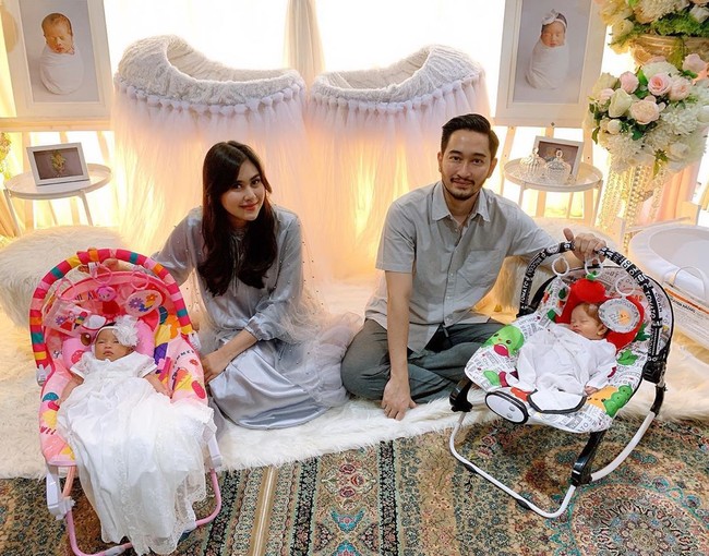 Dari pernikahan tersebut, mereka dikaruniai sepasang anak kembar. Zyan dan Zunaira lahir pada 3 Januari 2020. (Foto: Instagram/@syahnazs)