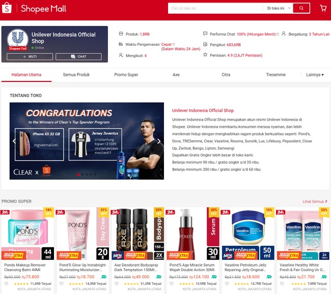 Situs belanja Shopee juga sedang memberikan beberapa promo. Untuk dompet dan tas wanita ada diskon hingga 80% di Shopee Mall. Sedangkan jika Anda ingin belanja kebutuhan rumah tangga, ada promo dari Unilever yang beberapa item didiskon menjadi Rp 1,700! Foto: Instagram/Twitter