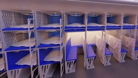 Delft University of Technology menawarkan inovasi kabin pesawat yang dirombak total demi kenyamanan. Ada kasur bertingkat yang bisa dipakai penumpang untuk tidur! (Delft University of Technology)
