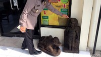 Dari pengamatan detikcom, profil kedua arca masih nampak jelas.