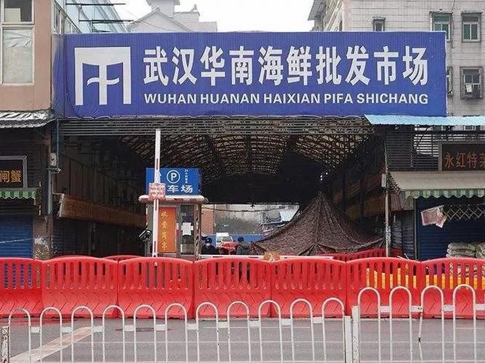 Pasar Seafood Huanan di Wuhan, China