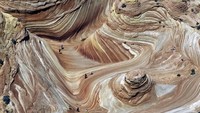 Garis-garis tersebut disebut sebagai lamina eolian yang terisi atau lapisan batu yang terbuat dari pasir yang tertiup angin.(iStock)