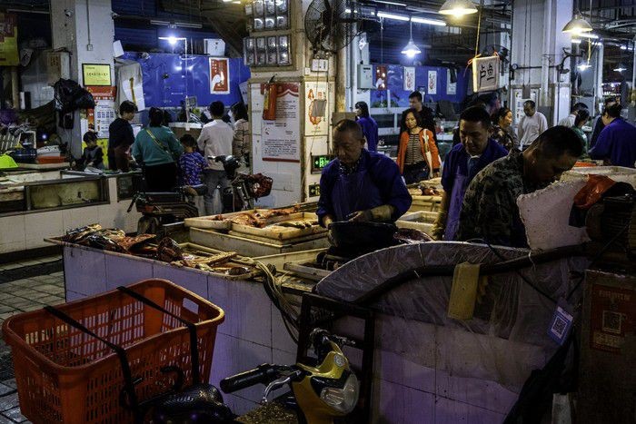 Pasar Seafood Huanan di Wuhan, China