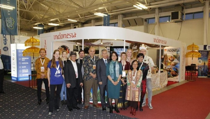 Dubes RI untuk Slowakia Adiyatwidi Adiwoso Asmady mengikuti kegiatan International Travel Fair (ITF) Slovakiatour and Danubius Gastro ke-26 di Bratislava.