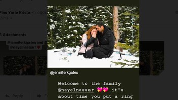Demikian pula adik Jennifer, Phoebe. Selamat datang di keluarga, Nayel Nassar, begitu tulisnya. Foto: Instagram