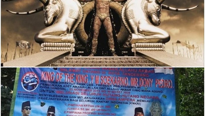 Ilustrasi sang king of the kings Xerxes I dan gambar poster king of the king.