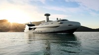 Codecasa Jet 2020 namanya, superyacht ini memiliki panjang 70 meter. Bentuknya seperti pesawat jumbo yang mengambang (Foto: Dok. Cantieri Navali Codecasa)