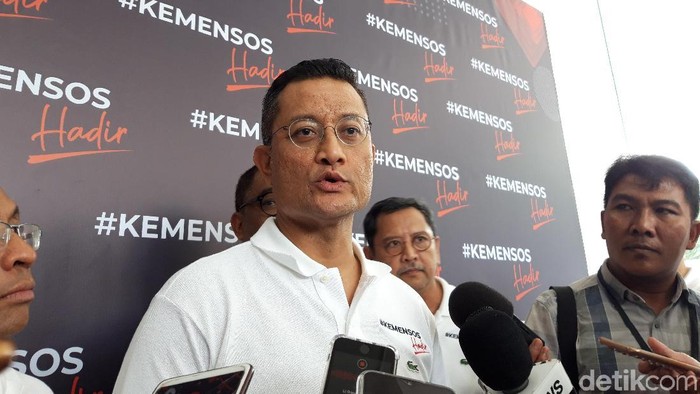 Mensos Juliari Batubara (Rahel Narda/detikcom)