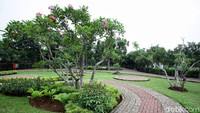 Taman Kembang Sepatu, Jakarta Timur terlihat rindang. Pada 2013, Dinas Pertamanan DKI menargetkan penambahan RTH baru hingga 80 hektare pertahun. dok. detikcom.