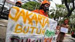 Walhi Demo Kantor Anies Gara-gara Revitalisasi Monas