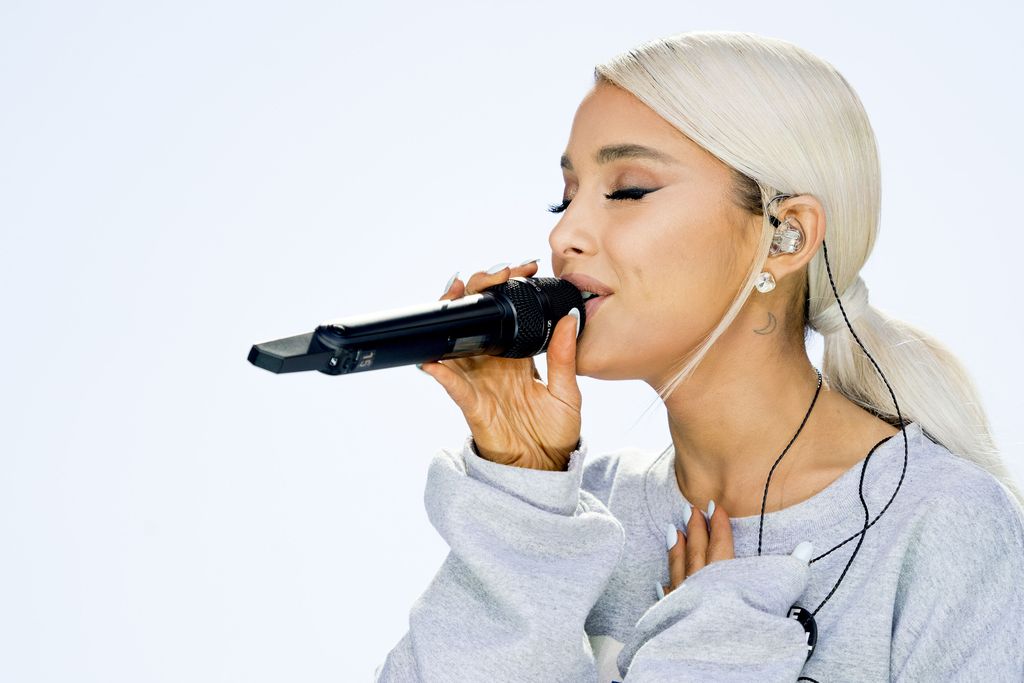 Ariana Grande performs 