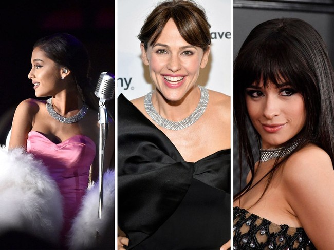 Menurut kamu siapa di antara ketiga artis cantik yang paling sempurna mengenakan kalung miliaran rupiah ini? Foto: Getty Images