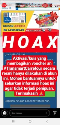 Waspada Hoax Kuis HUT Transmart Carrefour!