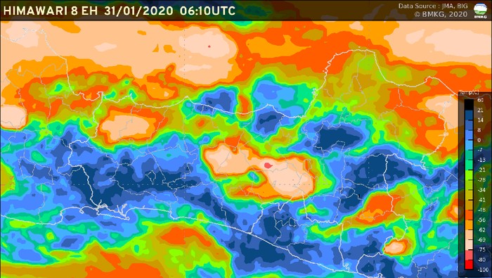 Peringatan dini cuaca di Jawa Tengah, Jumat (31/1/2020.